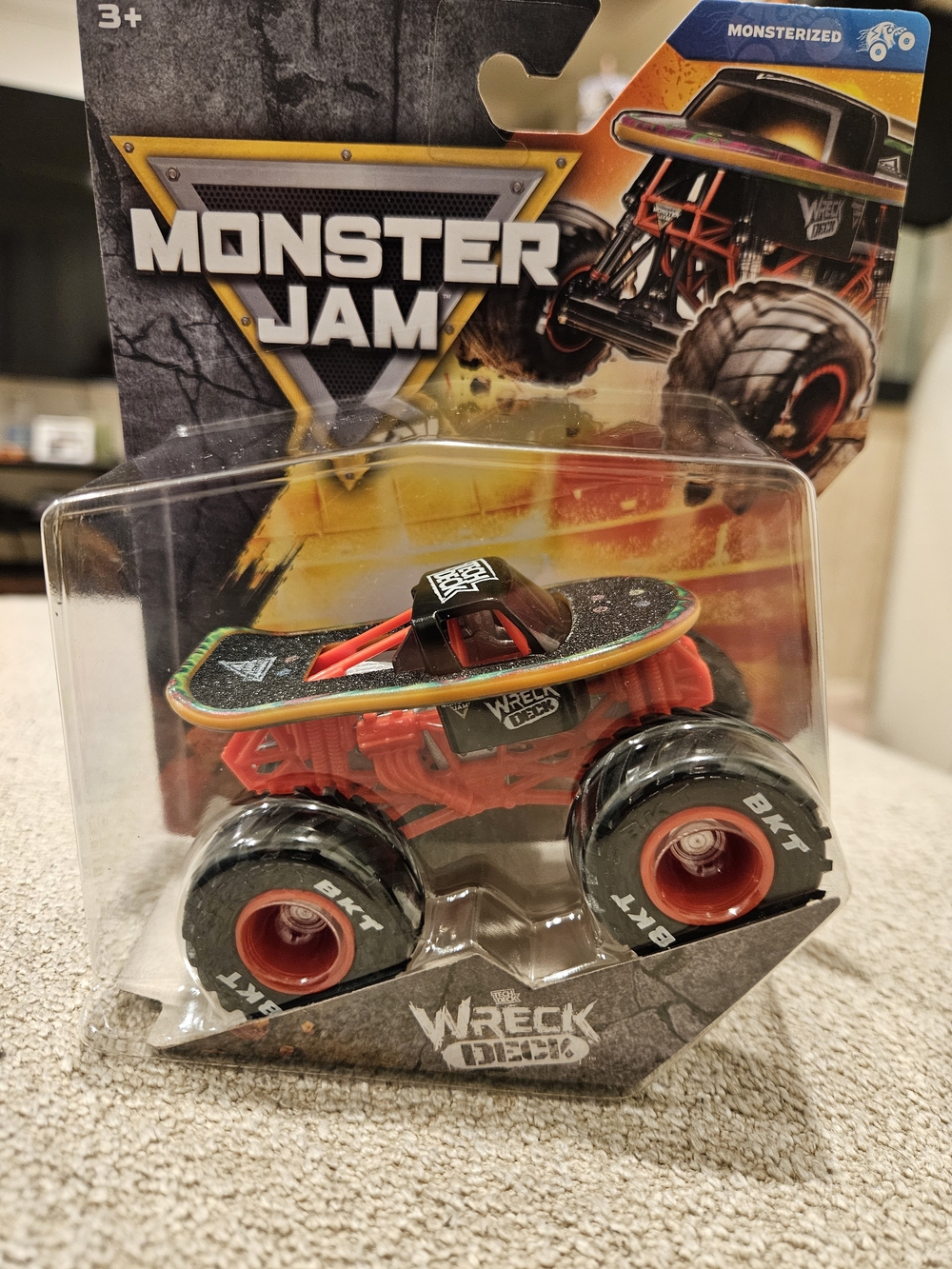 Monster Jam Wreck Crew Red Monster Truck Toy - Kids